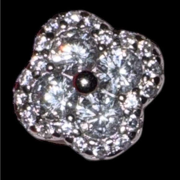 NWT Lake + Gray Sterling Silver Cubic Zirconia Earrings - Picture 2 of 4